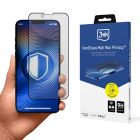 Verre trempé mat pour Apple iPhone 13/13 Pro/14/16E - 3mk Hardglass Matt Max Privacy