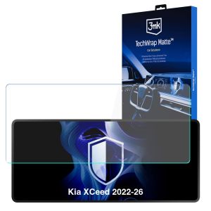Film protecteur mat pour l'écran d'affichage de navigation de Kia XCeed (2022 - 2026) – 3mk TechWrap Matte™ Center Display