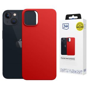 Coque en silicone avec MagSafe pour Apple iPhone 14 Plus - 3mk HARDY® Mellow MagCase™ Rouge