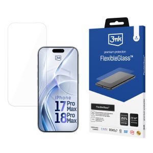 Verre hybride indestructible pour Apple iPhone 17 Pro Max/ 18 Pro Max - 3mk FlexibleGlass