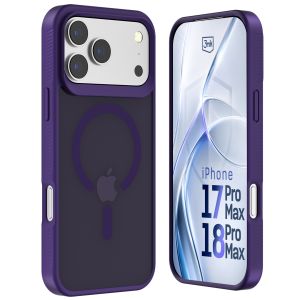 Etui Smoked MagSafe do Apple iPhone 17 Pro Max/ 18 Pro Max – 3mk HARDY® Hazy MagCase™ Purple