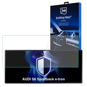 Film protecteur mat pour écran de navigation pour AUDI S6 Sportback e-tron (2025 - ) – 3mk TechWrap Matte™ Center Display