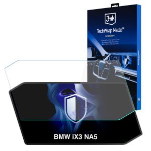 Film protecteur mat pour l'écran du système de navigation pour BMW iX3 NA5 (2026 - ) – 3mk TechWrap Matte™ Center Display