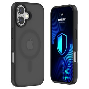 Étui MagSafe fumé pour Apple iPhone 16 Plus – 3mk HARDY® Hazy MagCase™ Noir