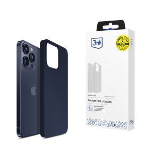 Coque pour Apple iPhone 15 Pro - 3mk Silicone Case Bleu marine