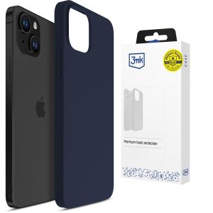 Coque en silicone pour Apple iPhone 15 - 3mk HARDY® Mellow Case™ Bleu foncé