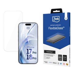 Verre hybride indestructible pour Apple iPhone 17 Pro/ 18 Pro - 3mk FlexibleGlass