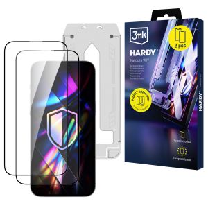 2x verre trempé avec applicateur ProFIT™ pour Apple iPhone 14 Pro – 3mk HARDY® Hardura 9H™