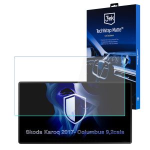 Film protecteur mat pour l'écran d'affichage de navigation de Skoda Karoq Columbus (2017 - ) – 3mk TechWrap Matte™ Center Display