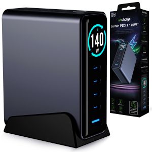 Station de charge avec écran TFT 3mk incharge® Desktop Charger Lumin PD3.2 140W™