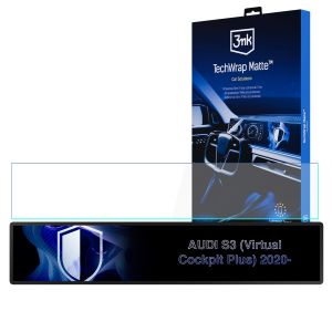Film de protection mat pour l'écran du tableau de bord pour AUDI S3 Virtual Cockpit Plus (2020 - ) – 3mk TechWrap Matte Cluster™
