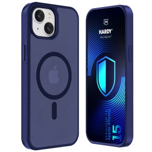 Coque MagSafe teintée pour Apple iPhone 15 – 3mk HARDY® Hazy MagCase™ Blue