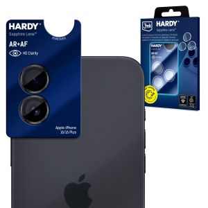 Verre saphir pour objectif Apple iPhone 16 / 16 Plus / 17 - 3mk HARDY® Sapphire Lens™