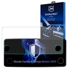 Film protecteur mat pour l'écran d'affichage de navigation de Skoda Kamiq Bolero (2024 - ) – 3mk TechWrap Matte™ Center Display