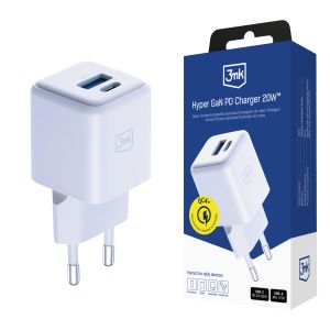 3mk Hyper GaN Charger 20W QC4+ PD PPS USB-C USB-A 