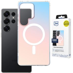 Coque MagSafe holographique pour Samsung Galaxy S23 Ultra - 3mk HARDY® PrisMag Case™