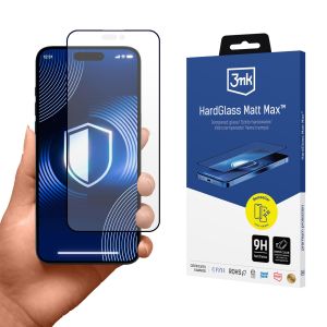 Verre trempé mat pour Apple iPhone 16 Pro/ 17 - 3mk HardGlass Matt Max