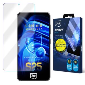 Film super résistant pour Samsung Galaxy S25 - 3mk HARDY® Tectra™ (garantie à vie)