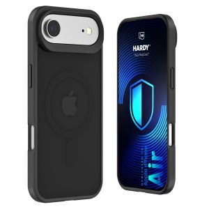 Étui MagSafe fumé pour Apple iPhone Air – 3mk HARDY® Hazy MagCase™ Noir