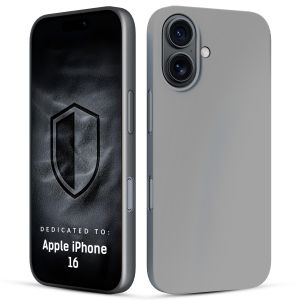 Coque en silicone pour Apple iPhone 16 - 3mk HARDY® Mellow Case™ Gris