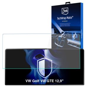 Film protecteur mat pour l'écran d'affichage de navigation de VW Golf VIII GTE 12,9" (2024 - )  – 3mk TechWrap Matte™ Center Display