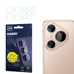 Verre de protection d'objectif pour l'appareil photo de Huawei Pura 80 Pro - 3mk HARDY® Fusion Lens Protection™