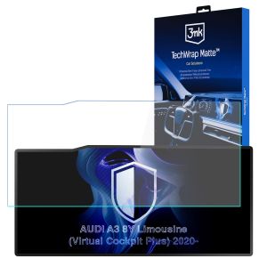 Film protecteur mat pour l'écran d'affichage de navigation de AUDI A3 8Y Limousine Virtual Cockpit Plus (2020 -  – 3mk TechWrap Matte™ Center Display
