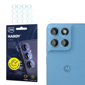 Verre de protection d'objectif pour l'appareil photo de Motorola Moto G17/ G17 Power - 3mk HARDY® Fusion Lens Protection™