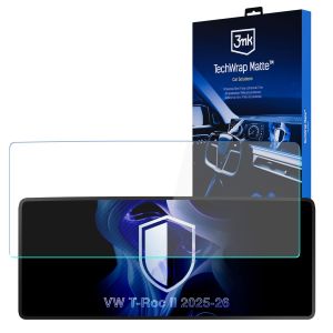 Film de protection mat pour l'écran du tableau de bord pour VW T-Roc II (2025 - 2026) – 3mk TechWrap Matte Cluster™