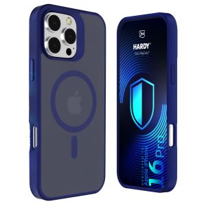 Coque MagSafe teintée pour Apple iPhone 16 Pro – 3mk HARDY® Hazy MagCase™ Blue