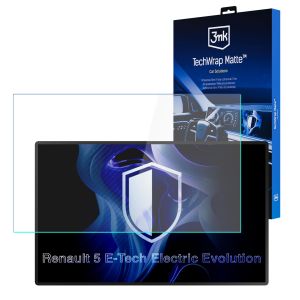 Film protecteur mat pour l'écran d'affichage de navigation de Renault 5 E-Tech Electric Evolution (2024 - ) – 3mk TechWrap Matte™ Center Display