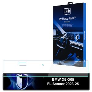 Film protecteur mat pour écran de navigation pour BMW X5 G05 FL Sensor (2023 - 2025) – 3mk TechWrap Matte™ Center Display