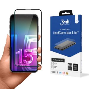 Verre trempé pour Apple iPhone 15 Plus/16 Plus - 3mk HardGlass Max Lite