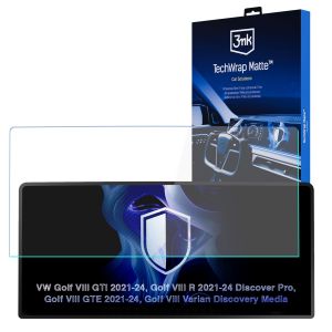 Film protecteur mat pour l'écran d'affichage de navigation de VW Golf VIII GTI (2021 - 2024) – 3mk TechWrap Matte™ Center Display