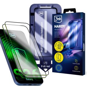 2x verre trempé avec applicateur ProFIT™ pour Samsung Galaxy S26 – 3mk HARDY® Hardura 9H™