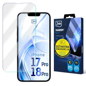 Film super résistant pour Apple iPhone 17 Pro/ 18 Pro - 3mk HARDY® Tectra™ (garantie à vie)