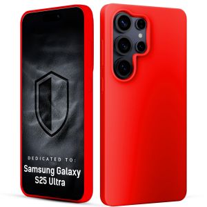Coque silicone pour Samsung Galaxy S25 Ultra - 3mk HARDY® Mellow Case™ Rouge