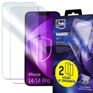 2x Film protecteur pour Apple iPhone 14/14 Pro - 3mk HARDY® ARC+