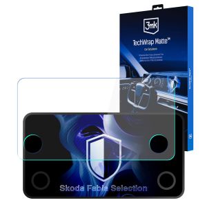 Film protecteur mat pour l'écran d'affichage de navigation de Skoda Fabia Selection (2021 - 2026) – 3mk TechWrap Matte™ Center Display