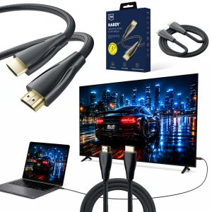 Câble 3m 3mk HARDY® Câble HDMI 2.1 8K 60Hz 4K 120Hz 48Gbps™ Noir