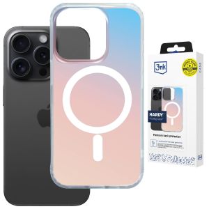 Coque MagSafe holographique pour Apple iPhone 15 Pro - 3mk HARDY® PrisMag Case™