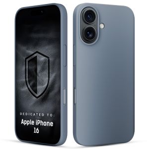 Coque en silicone avec MagSafe pour Apple iPhone 16 - 3mk HARDY® Mellow MagCase™ Ultramarine