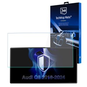 Film protecteur mat pour l'écran d'affichage de navigation de AUDI Q8 (2018 - 2026) – 3mk TechWrap Matte™ Center Display
