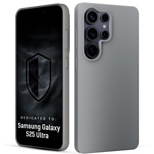 Coque en silicone pour Samsung Galaxy S25 Ultra - 3mk HARDY® Mellow Case™ Gris