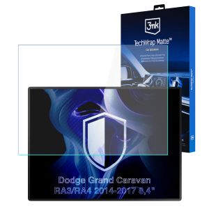 Film de protection mat pour écran d'affichage de navigation pour Dodge Grand Caravan RA3/RA4 8,4" (2014 - 2017) – 3mk TechWrap Matte™ Center Display