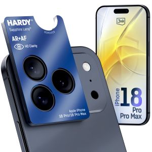 Verre saphir pour objectif Apple iPhone 18 Pro/ 18 Pro Max - 3mk HARDY® Sapphire Lens™