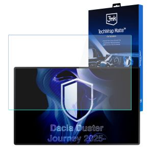 Film protecteur mat pour l'écran d'affichage de navigation de Dacia Duster Journey (2025 - ) – 3mk TechWrap Matte™ Center Display
