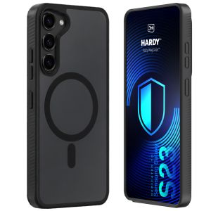 Étui MagSafe fumé pour Samsung Galaxy S23 5G – 3mk HARDY® Hazy MagCase™ Noir