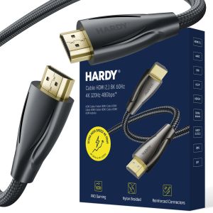 Câble 50cm 3mk HARDY® Câble HDMI 2.1 8K 60Hz 4K 120Hz 48Gbps™ Noir