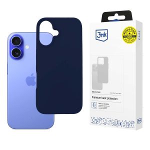 Coque pour Apple iPhone 16 - 3mk Silicone Case Bleu marine